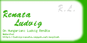 renata ludvig business card