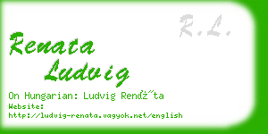 renata ludvig business card